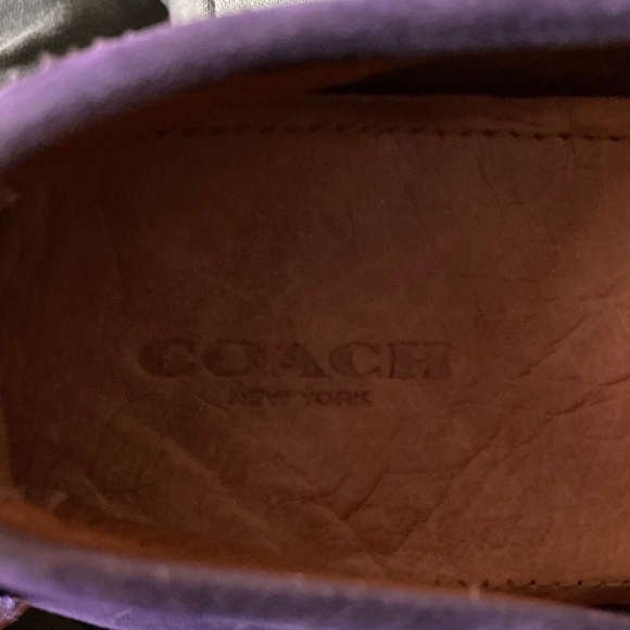 Coach Nancy Nubuck Violet Driving Loafers 8.5 EUC - Picture 7 of 8